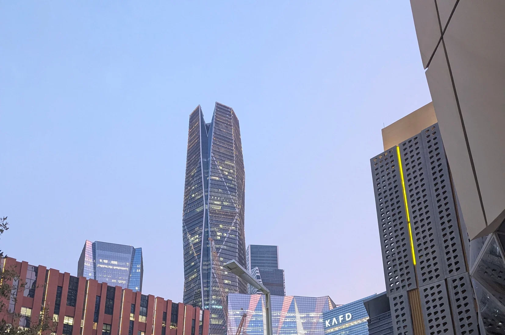 King Abdullah Financial District towers and landscaped walkways