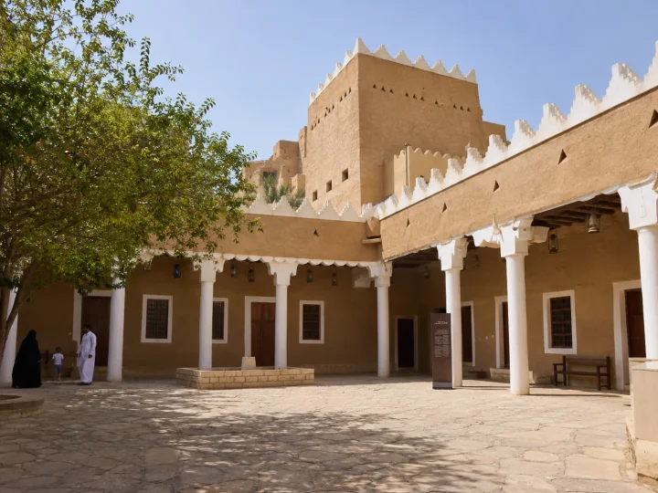 Courtyard and traditional architecture at Murabba Palace